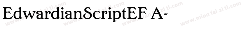 EdwardianScriptEF A字体转换
